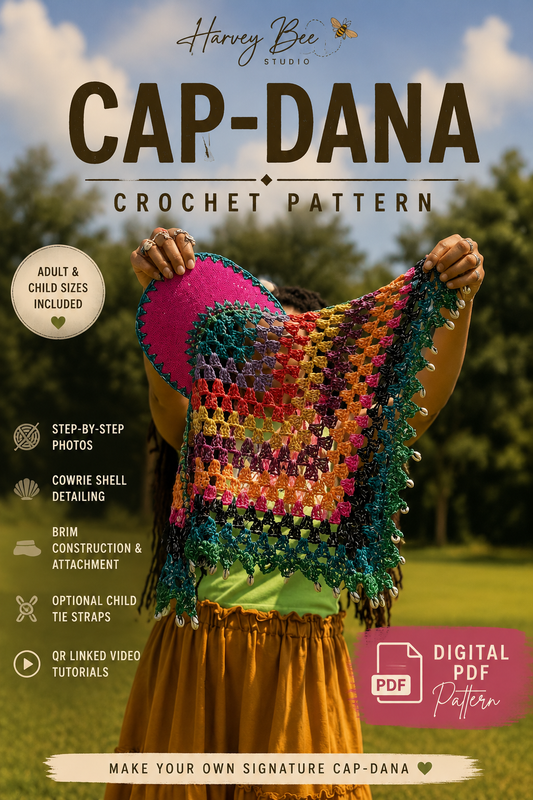 Harvey Bee Cap-Dana Crochet Pattern | Digital PDF