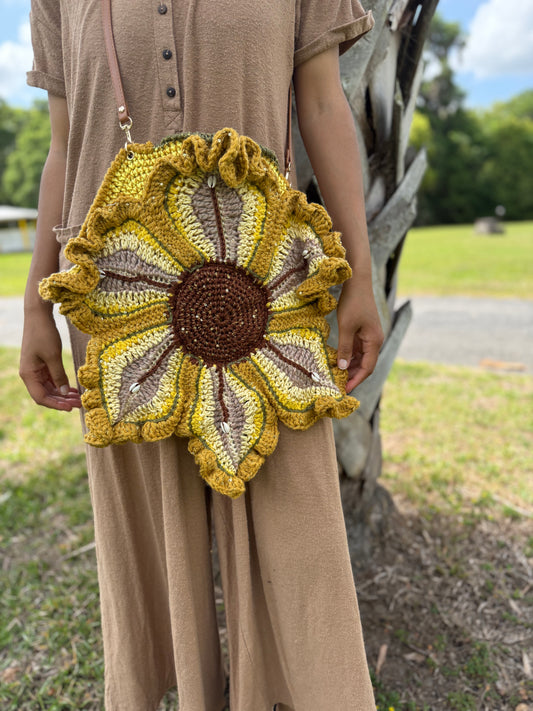 Coastal Sunflower Lily Tote
